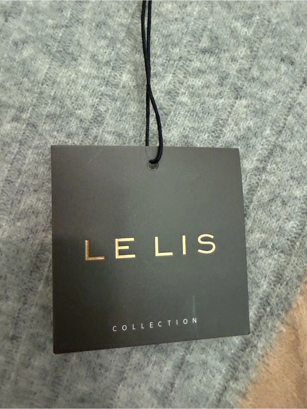 NWT Le Lis Collection Multicolor Colorblock Cable-Knit Turtleneck Pullover L